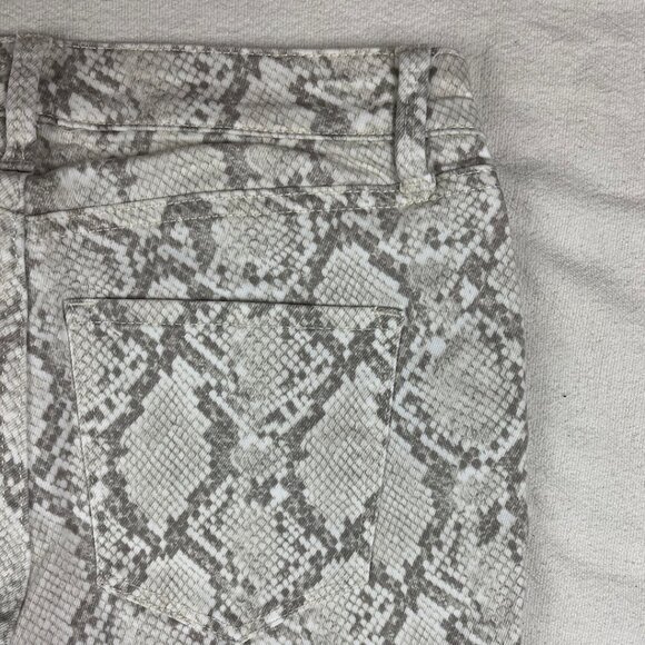 Talbots Stretch Denim Snake Skin Print Jeggings Size 0P Skinny Jean Leggings - Picture 9 of 15
